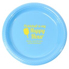 Pickleball Is My Happy Hour Plastic Plates