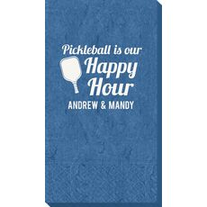 Pickleball Is Our Happy Hour Bali Guest Towels