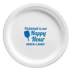 Pickleball Is Our Happy Hour Paper Plates