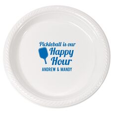Pickleball Is Our Happy Hour Plastic Plates