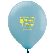 Pickleball Is My Happy Hour Latex Balloons