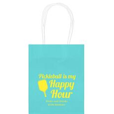 Pickleball Is My Happy Hour Mini Twisted Handled Bags