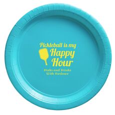 Pickleball Is My Happy Hour Paper Plates