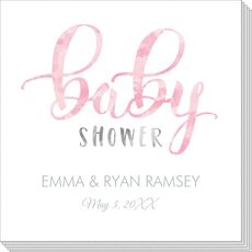 Pink Baby Shower Napkins