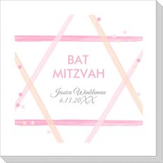 Pink Star of David Napkins