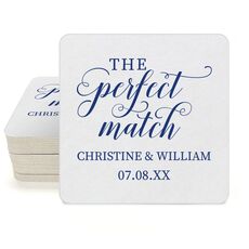 The Perfect Match Square Coasters