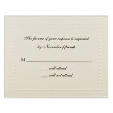 Embossed Dotted Border Response Cards