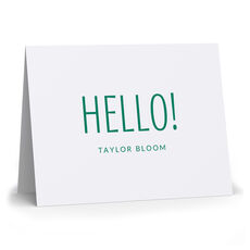 Cheerful Greetings Folded Note Cards - Raised Ink