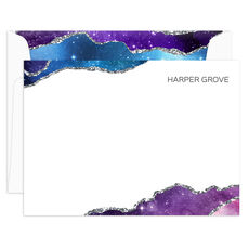 Stylish Agate Flat Note Cards
