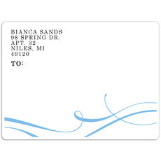 Elegant Flourish Shipping Labels