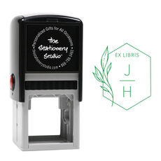 Stacked Block Initial Self-Inking Book Stamp