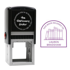 Arched Self-Inking Book Stamp