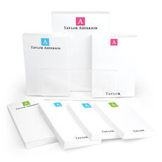 Classic Square Initial Notepad Set (7 Pads)