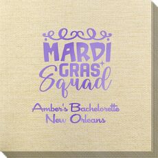 Mardi Gras Squad Bamboo Luxe Napkins