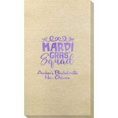 Mardi Gras Squad Bamboo Luxe Guest Towels