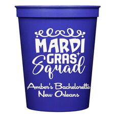 Mardi Gras Squad Stadium Cups