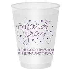 Mardi Gras Stars Shatterproof Cups