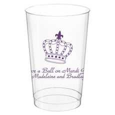 Royalty Crown Clear Plastic Cups