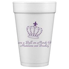 Royalty Crown Styrofoam Cups