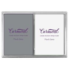Script Carnival Double Deck Playing Cards