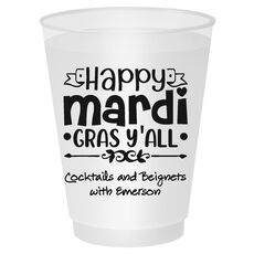 Happy Mardi Gras Y'All Shatterproof Cups
