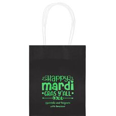 Happy Mardi Gras Y'All Mini Twisted Handled Bags
