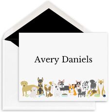 Adorable Dogs Folded Note Cards