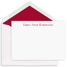 Simply Elegant Flat Correspondence Cards