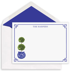 Topiary Flat Note Cards