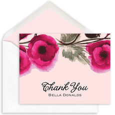 Poppy Thank You Folded Note Cards