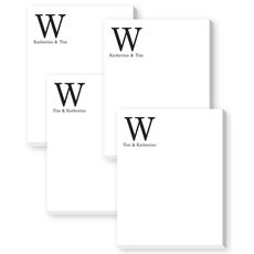 Initial and Name Mini Notepad Set