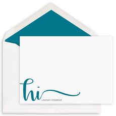 Hi Flat Note Cards