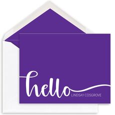 Just Saying Hello Folded Note Cards