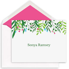 Greenery Folded Note Cards