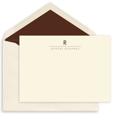 Modern Line Flat Note Cards