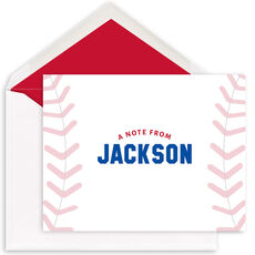 Baseball Folded Note Cards