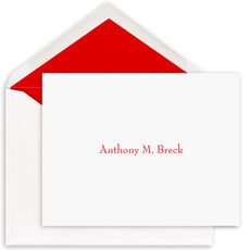 Breck Folded Note Cards - Raised Ink