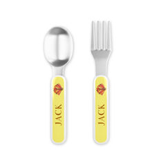 Turkey Toddler Stainless Steel Fork and Spoon Set