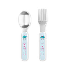 Sweet Shop Toddler Stainless Steel Fork and Spoon Set