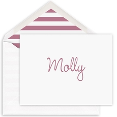 Molly Folded Note Cards - Raised Ink