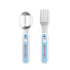 Frosty Toddler Stainless Steel Fork and Spoon Set