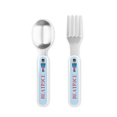 Nutcracker Toddler Stainless Steel Fork and Spoon Set