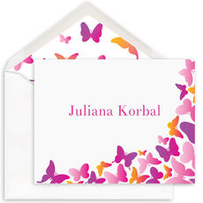 Butterflies Folded Note Cards