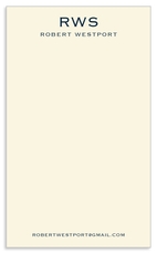 Block Initials Jotter Cards