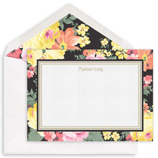 Elegant Spring Garden Flat Note Cards