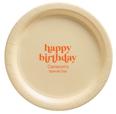 Cute Happy Birthday Paper Plates