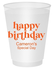 Cute Happy Birthday Shatterproof Cups