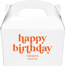 Cute Happy Birthday Gable Favor Boxes