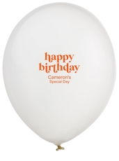 Cute Happy Birthday Latex Balloons