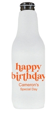 Cute Happy Birthday Bottle Huggers
